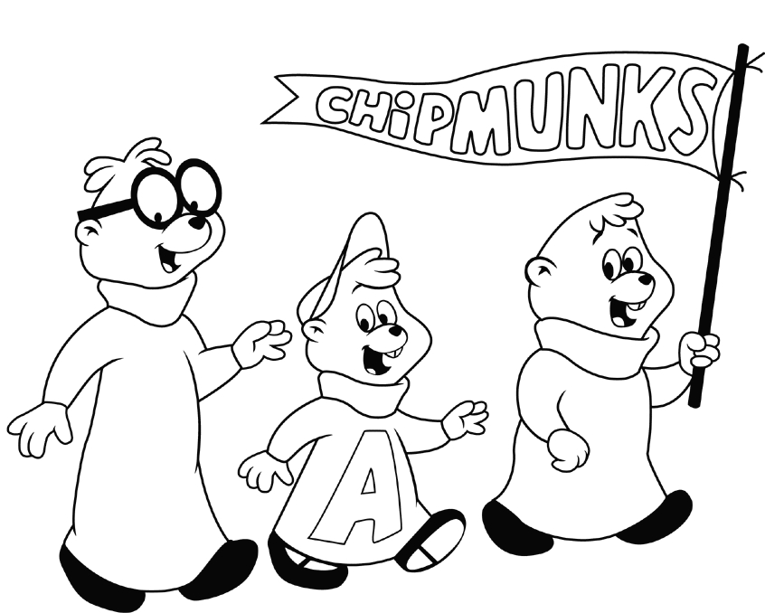 kammerherre alvin and the chipmunks coloring pages - photo #14
