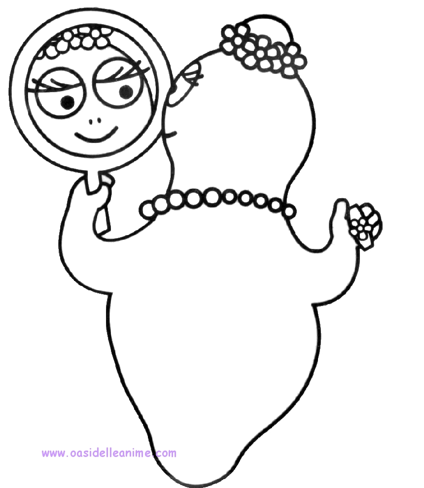 Immagini Da Colorare Dei Barbapapa