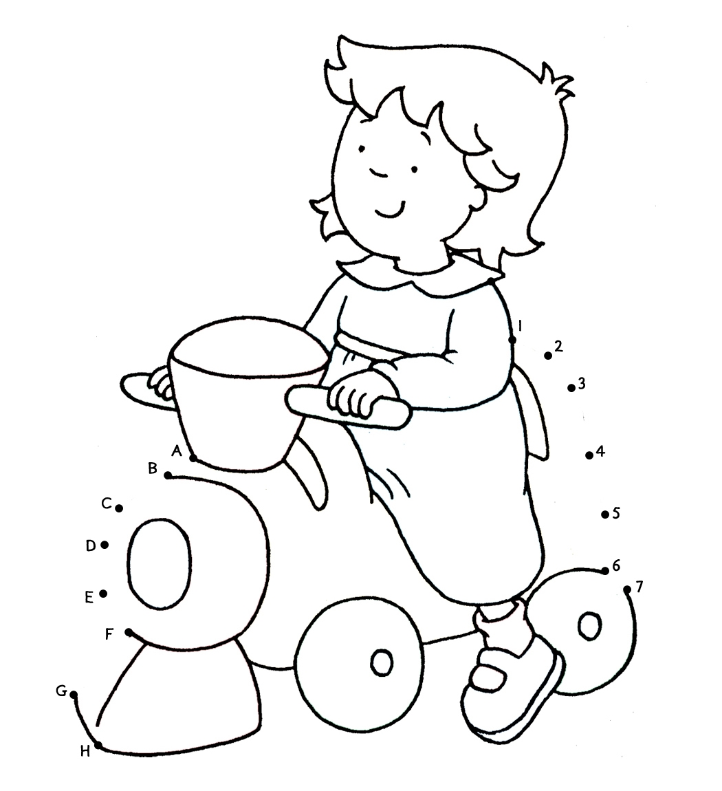 caillou and rosie coloring pages - photo #34