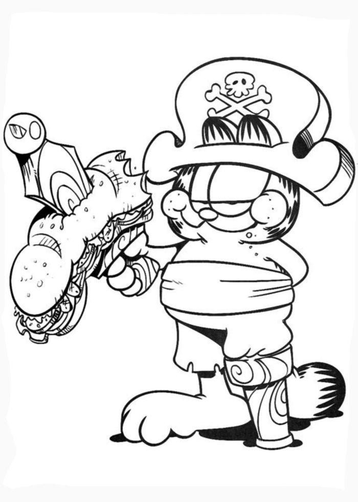 Images For Coloring Coloring Book Garfield
