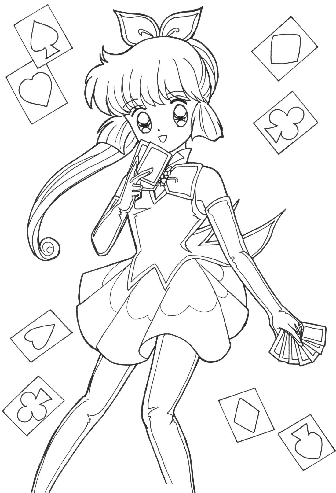 manga girl in life coloring pages - photo #36