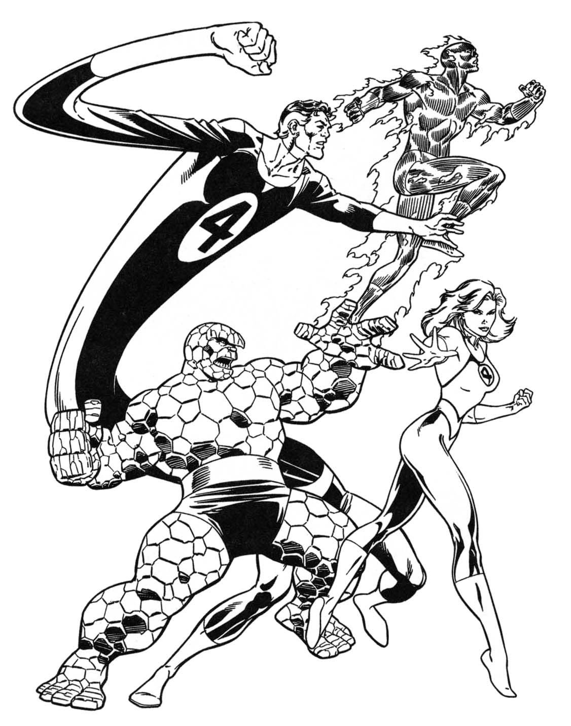 Marvel Superhero Coloring Page