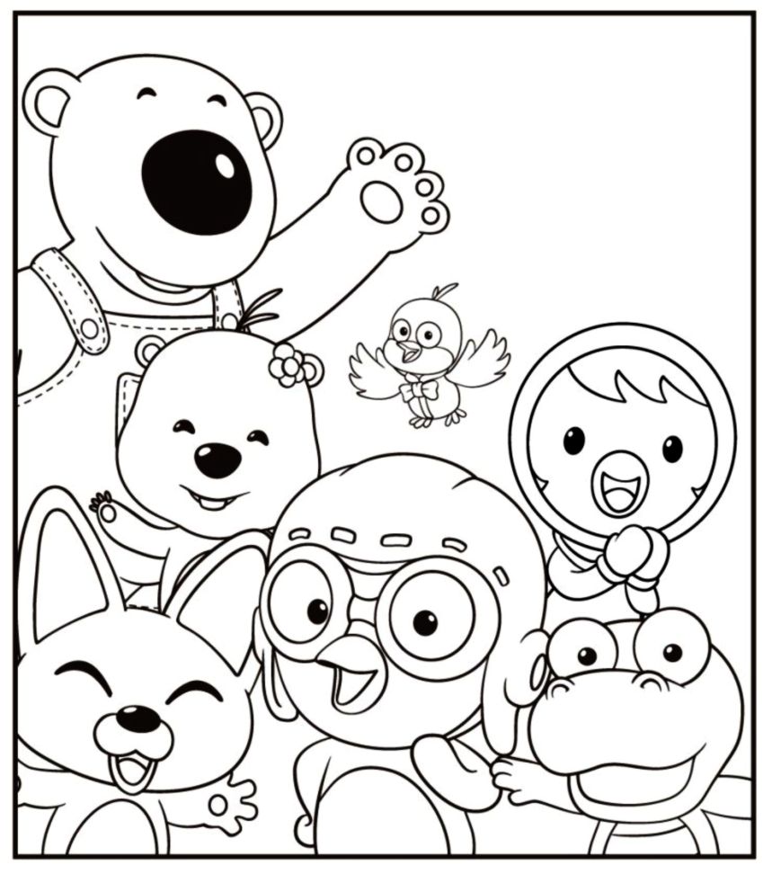 pororo coloring pages coloring book pororo pororo coloring pages coloring book pororo
