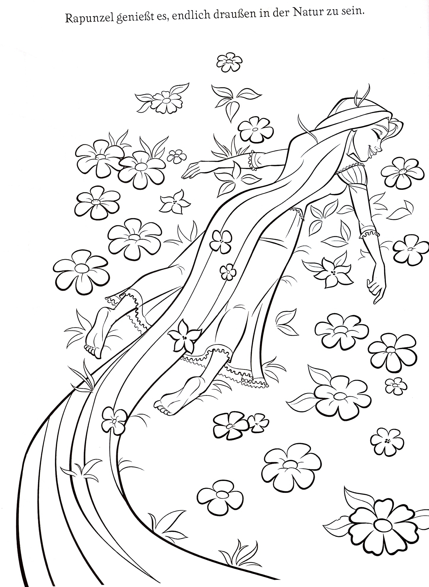 rapunzel coloring pages fairy tale - photo #11