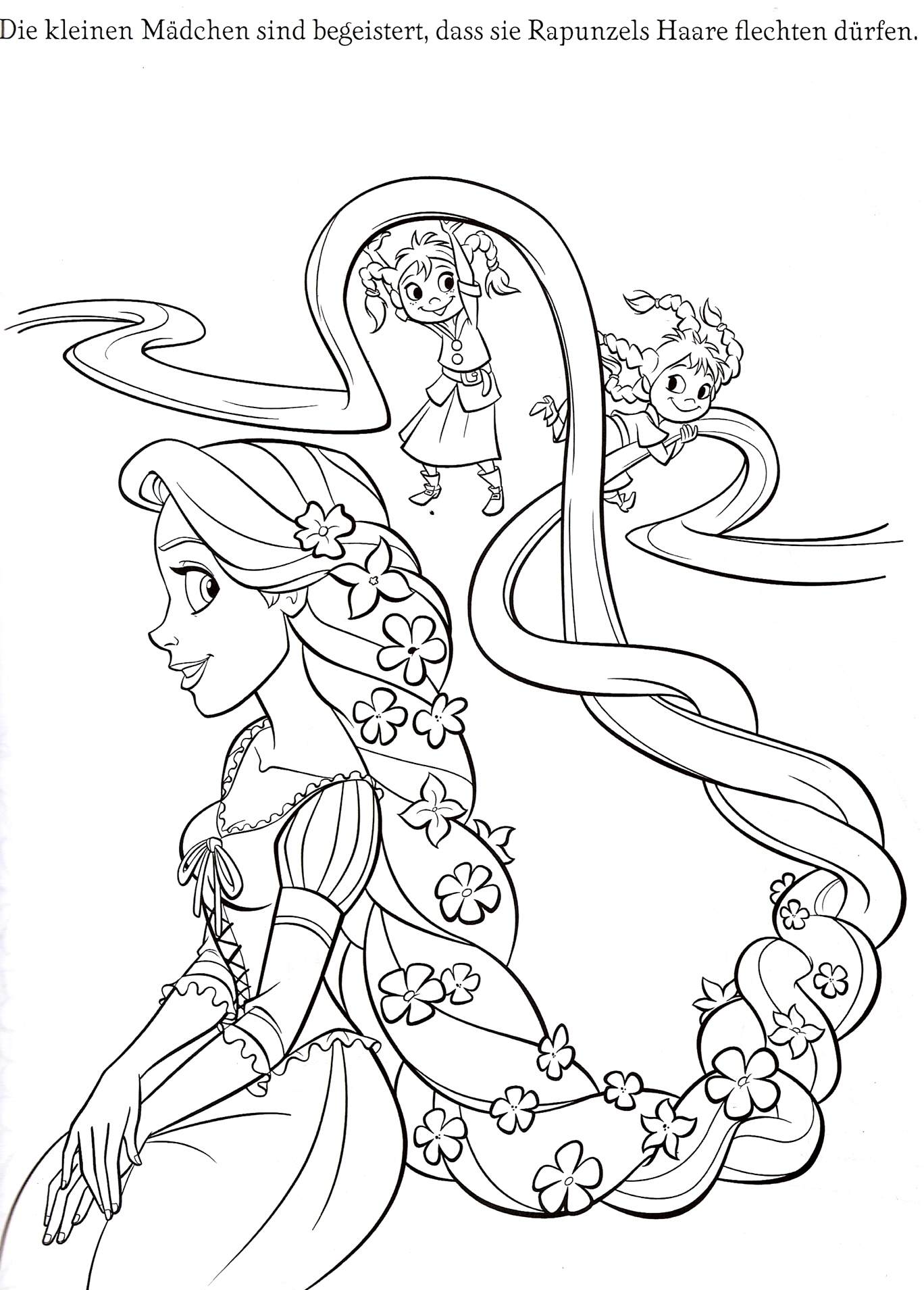Rapunzel Coloring Book Coloring book Rapunzel