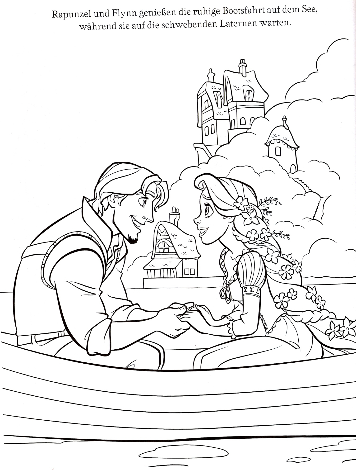 tangled coloring pages advanced - photo #44