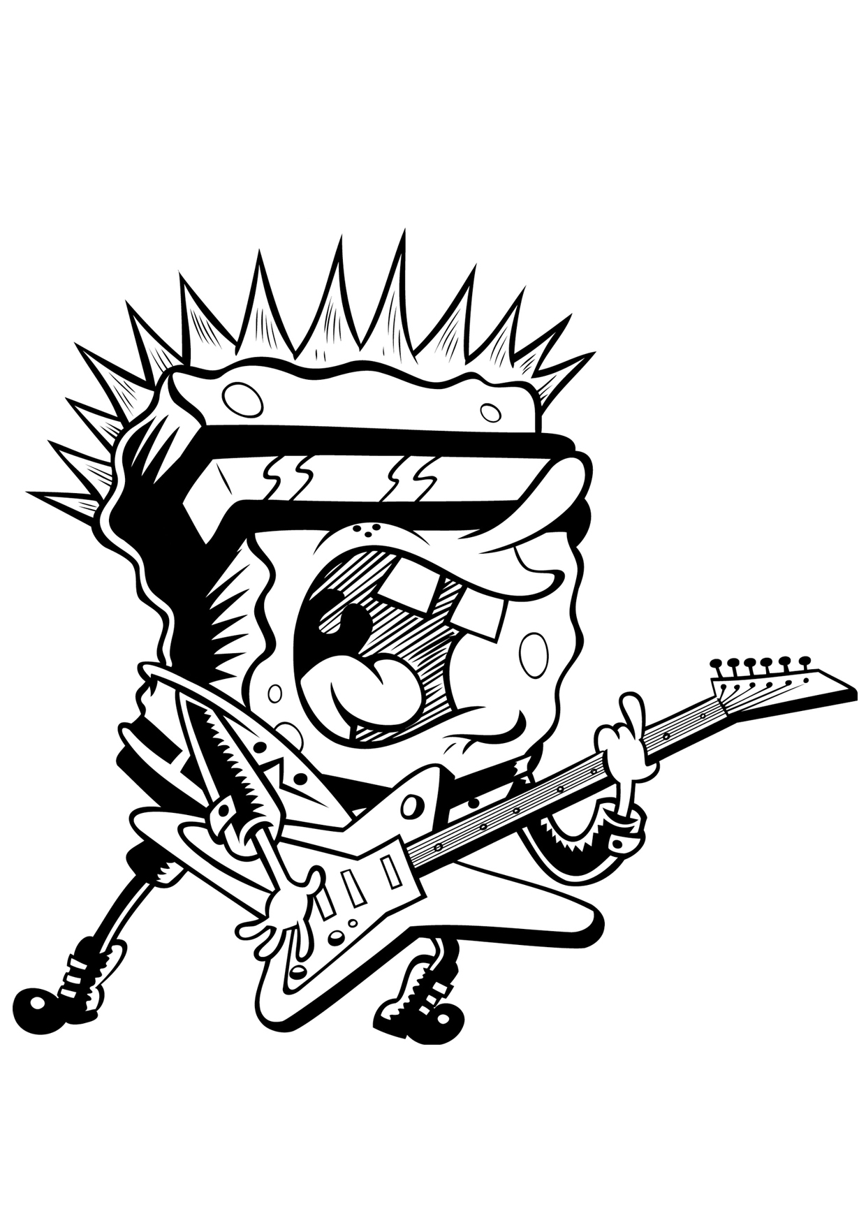 Pics To Color Coloring book Spongebob