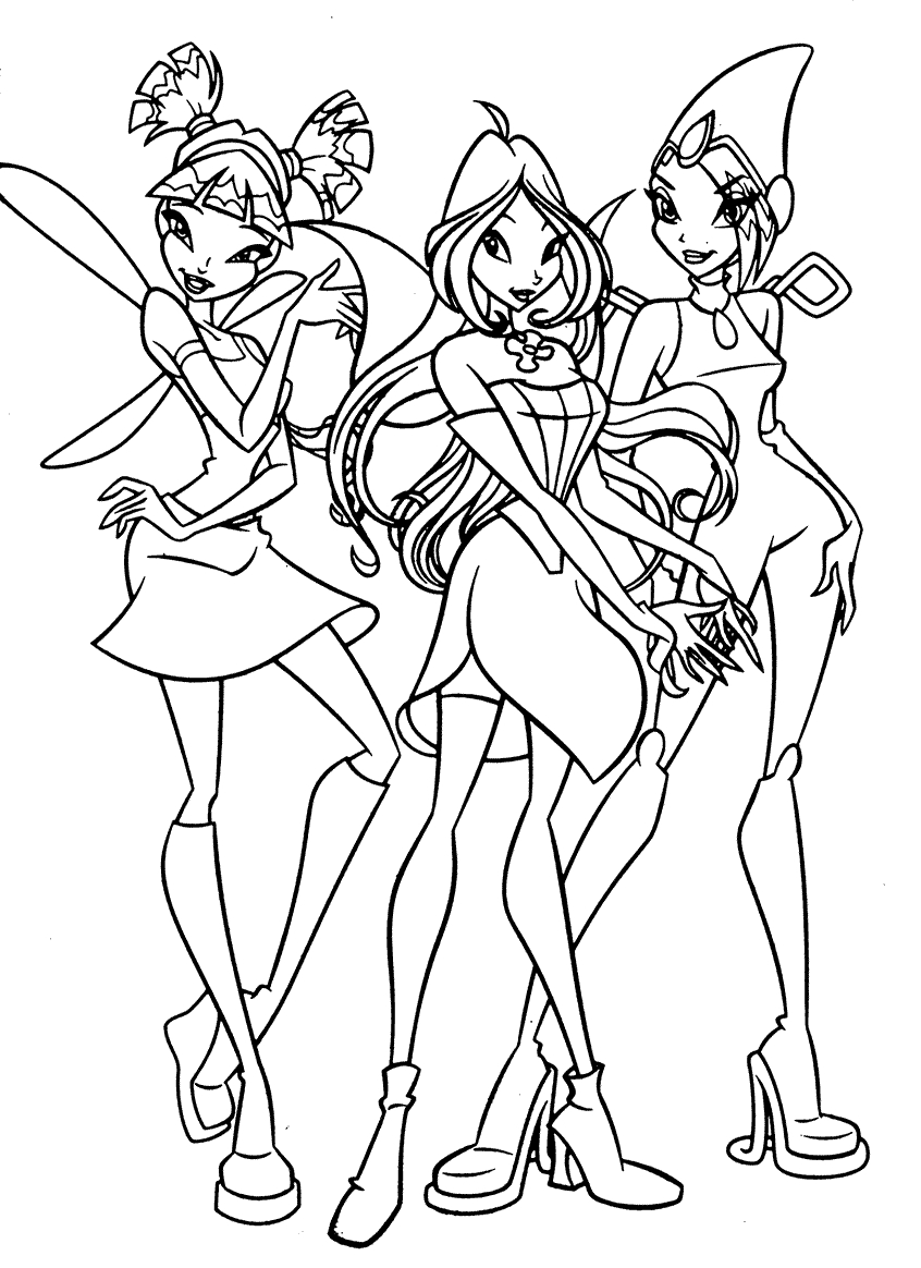 magic winx coloring pages - photo #22