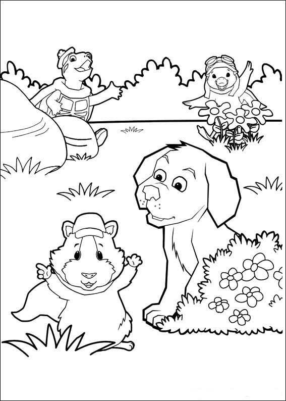 Coloring Printable Pet Animals Coloring book Wonder Pets