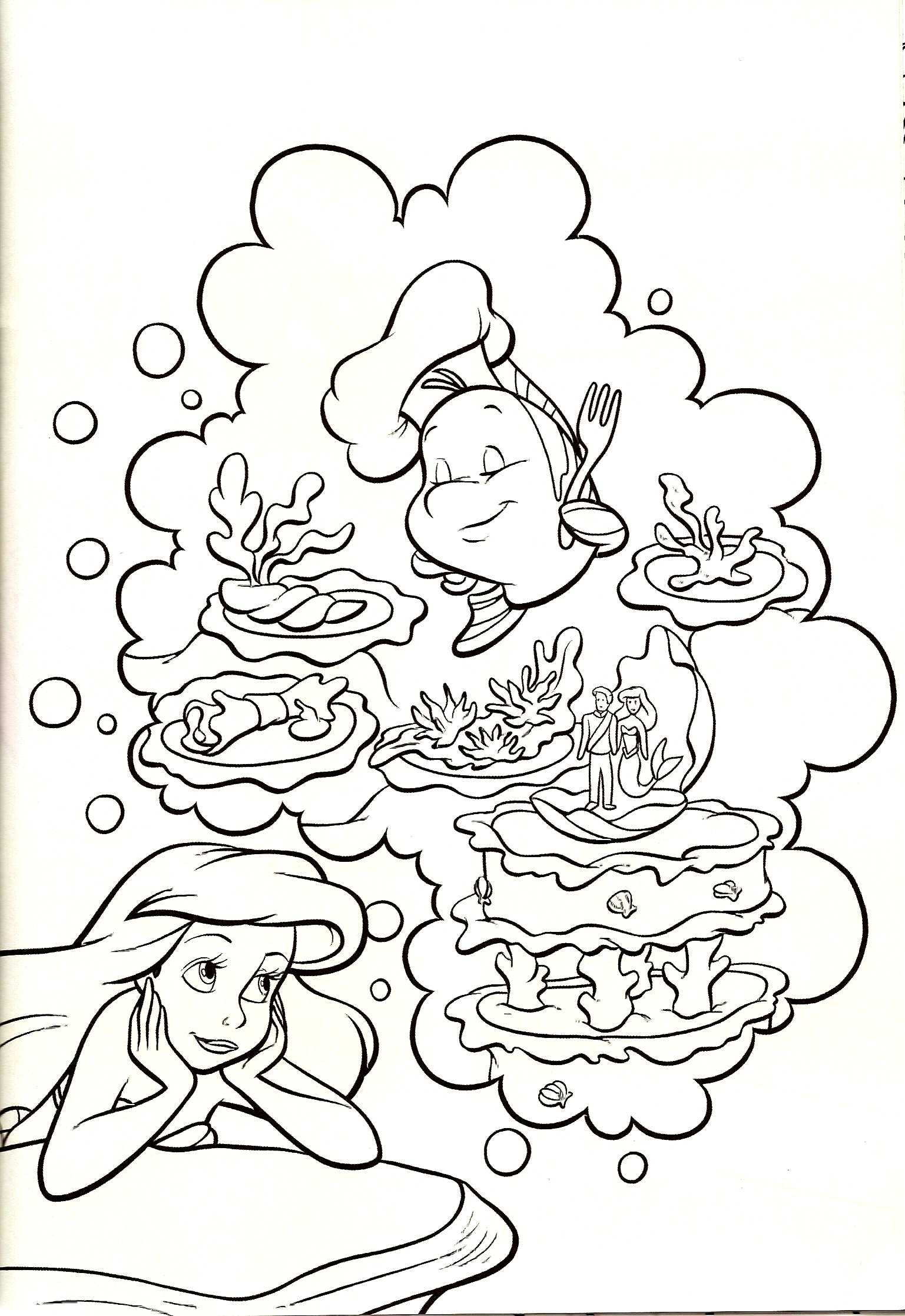 Disney Coloring Pages Little Mermaid Disney Coloring Pages Little Mermaid
