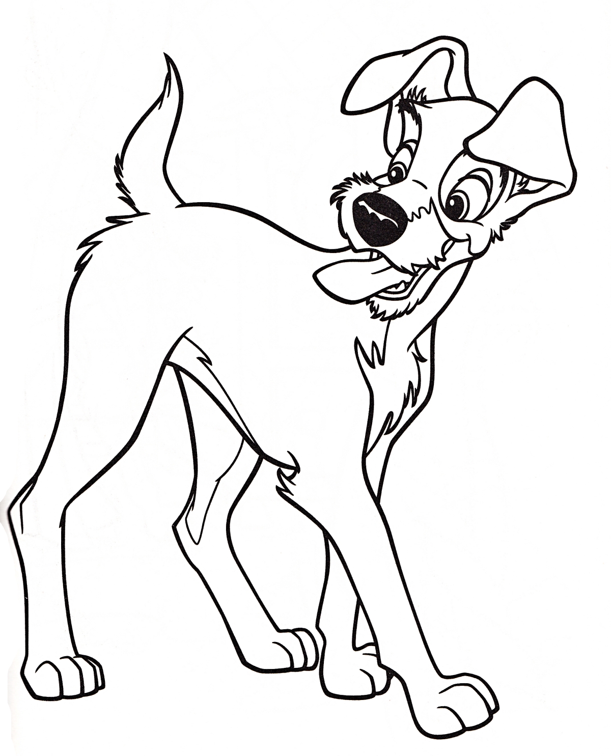 lady and the tramp christmas coloring pages - photo #31