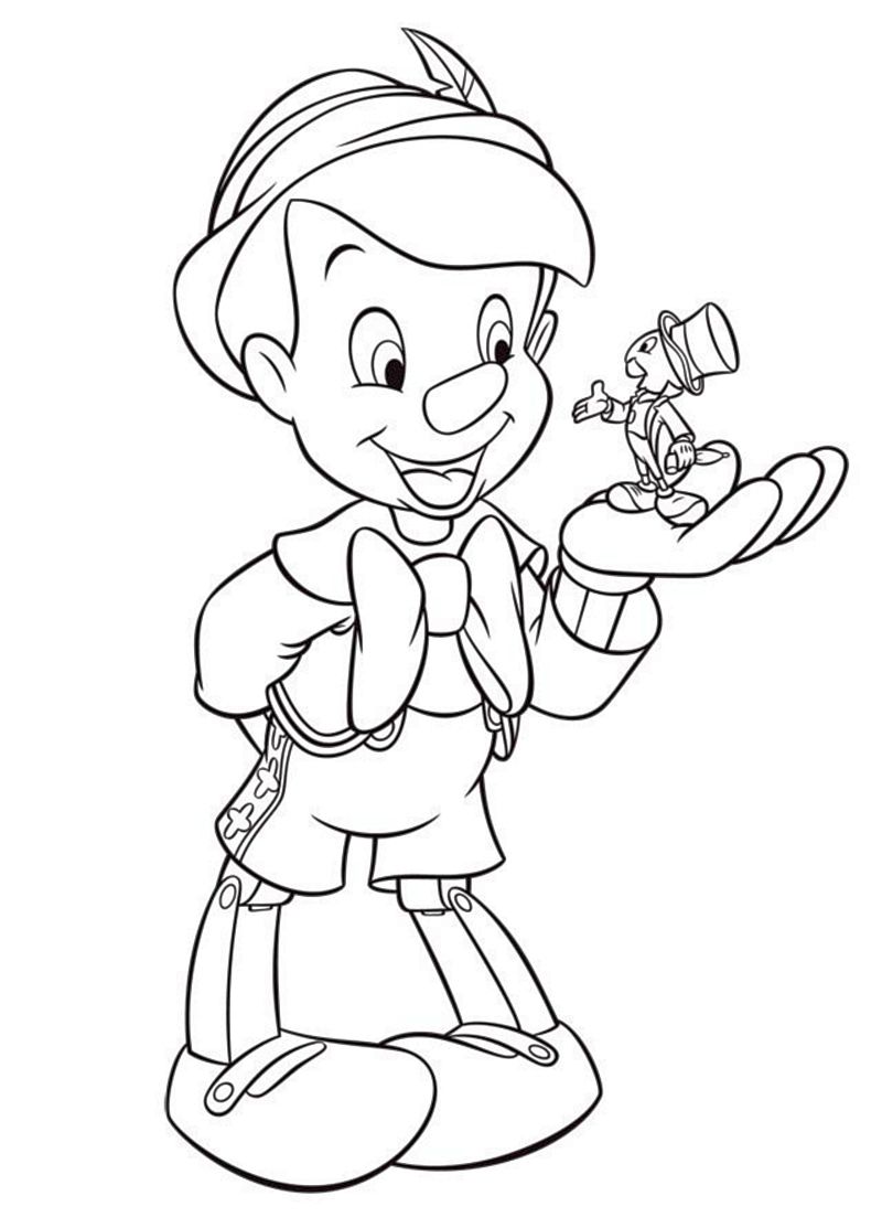 Pinocchio Coloring Sheet Pinocchio Colorare
