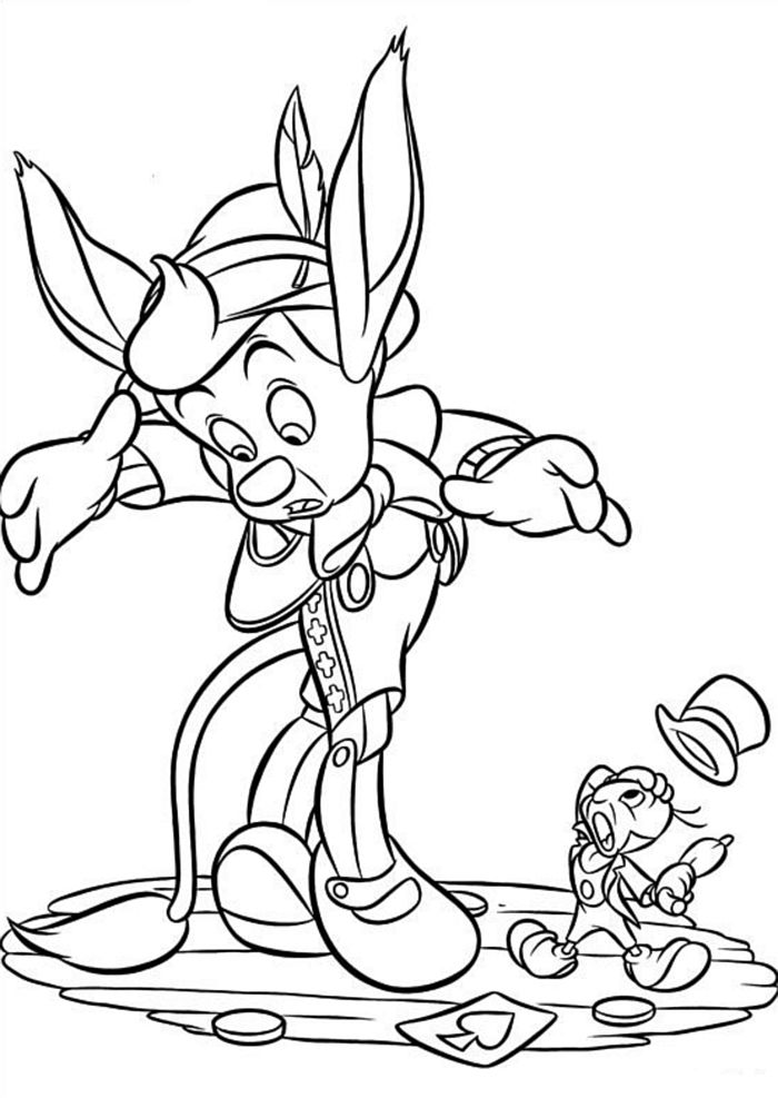 Pinocchio Coloring Sheet Pinocchio Colorare
