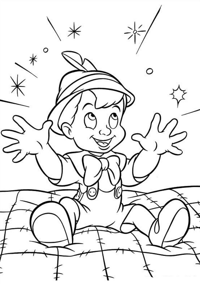 I Coloring Pages Pinocchio Colorare