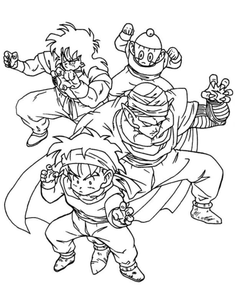 Dragon Ball Coloring Pictures DragonBall Immagini da colorare