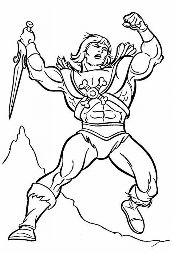 He Man Coloring Book HeMan Immagini da colorare