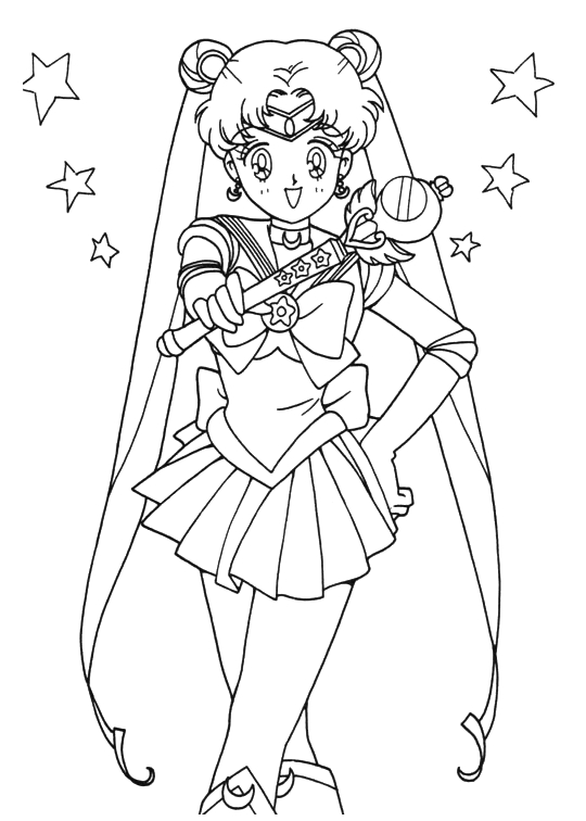 sailor moon love coloring pages - photo #24