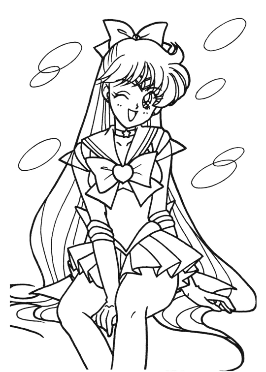 anime sailor moon coloring pages - photo #32