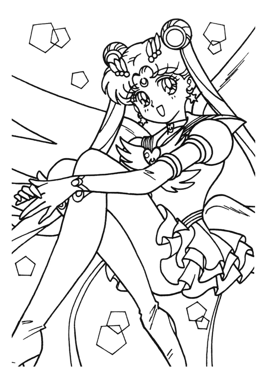 anime sailor moon coloring pages - photo #10