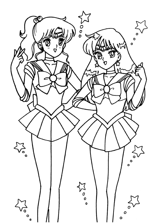 anime sailor moon coloring pages - photo #33