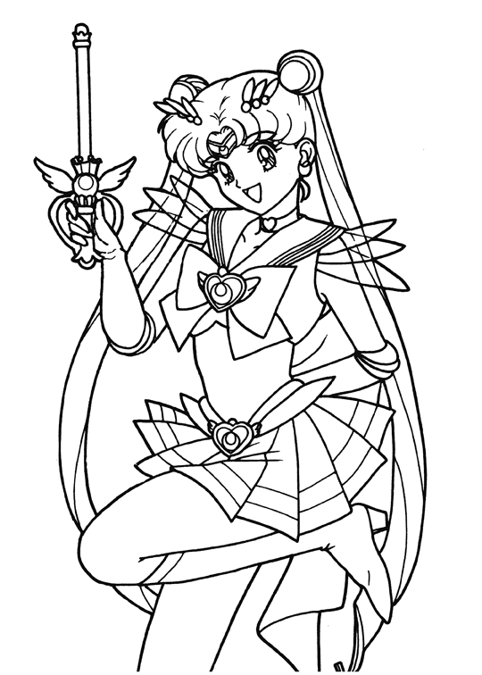 anime sailor moon coloring pages - photo #15