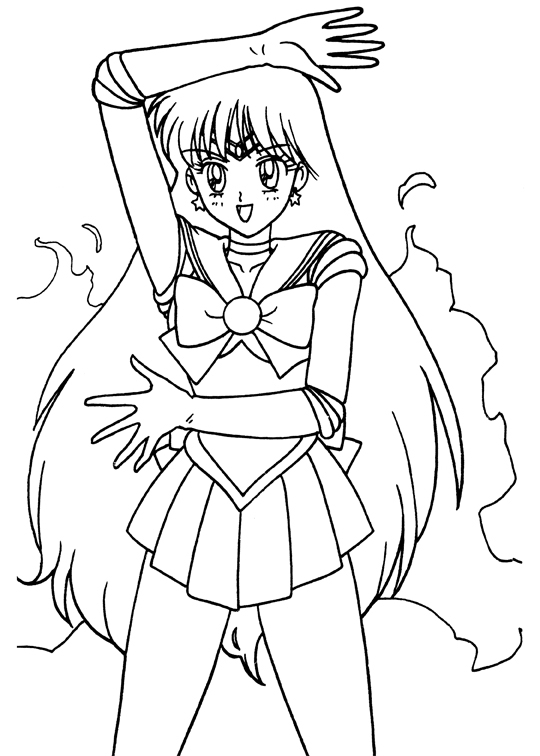 anime sailor moon coloring pages - photo #21