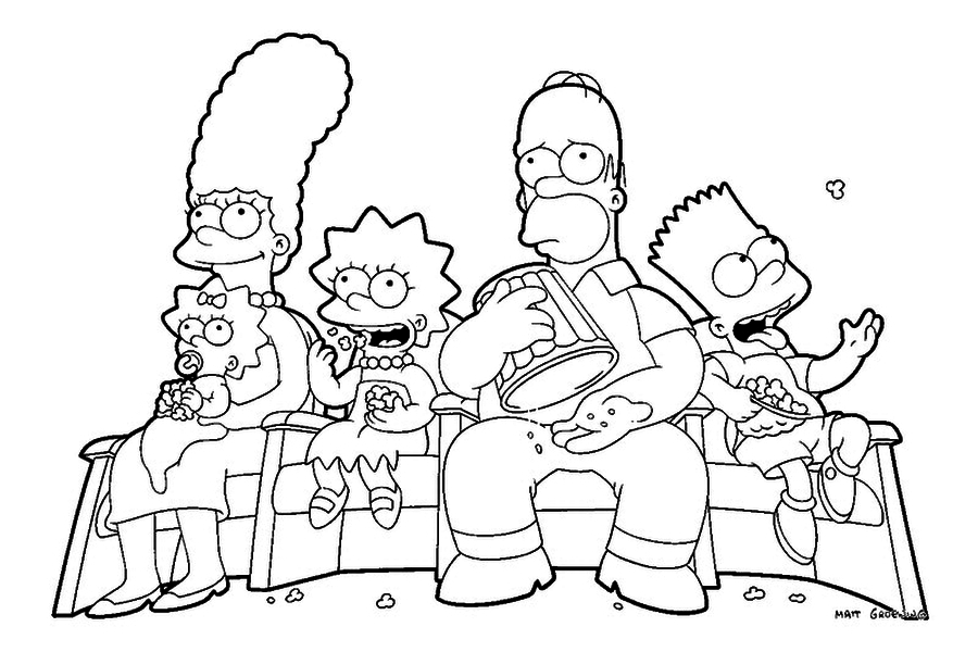 The Simpsons Immagini Da Colorare