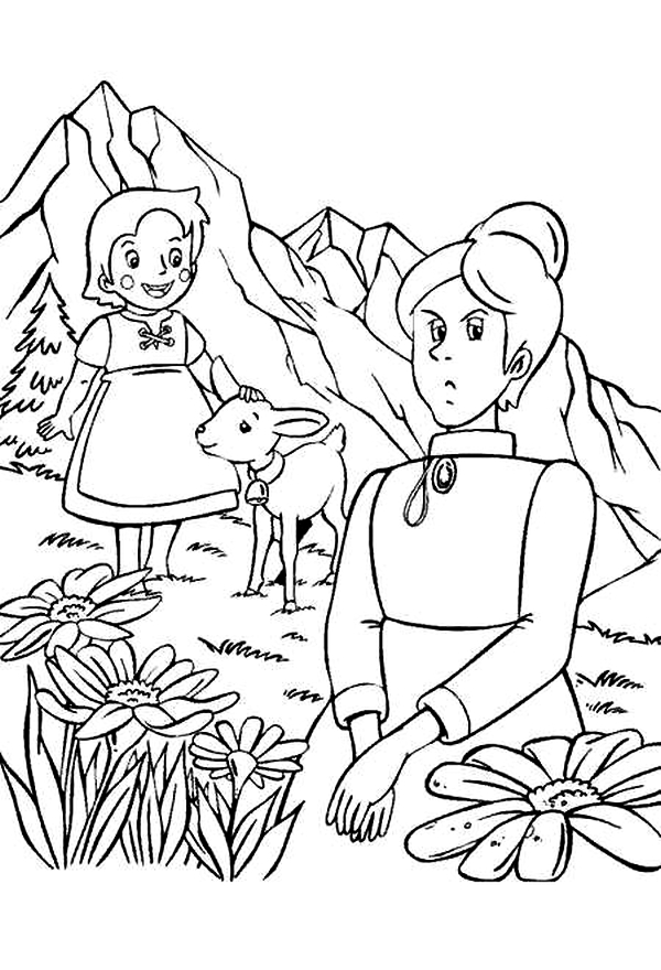 Coloring book - Heidi